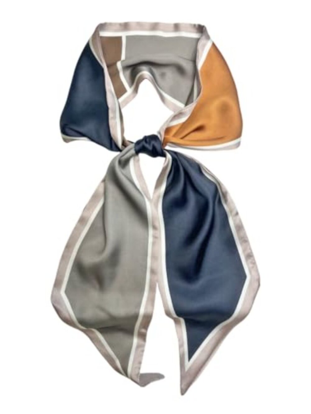 Silky Satin Long Hair Scarf Neck Wrap Purse Bag Accessory